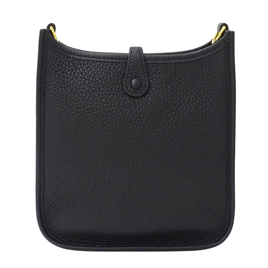 HERMES エルメス エブリン TPM ショルダーバッグ ブラック ゴールド金具 トリヨンクレマンス レディース 【中古】