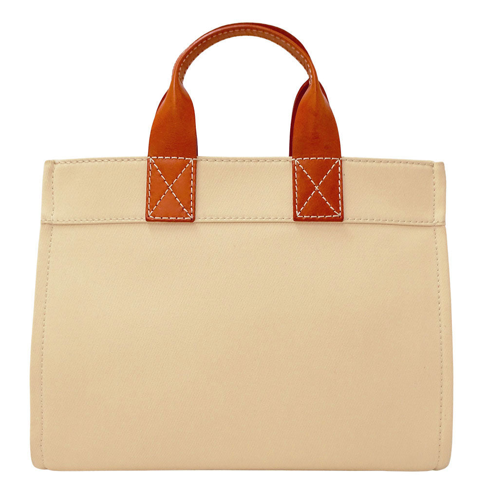 BURBERRY BLUE LABEL バーバリーブルーレーベル トートバッグ ベージュ キャンバス レディース 【中古】