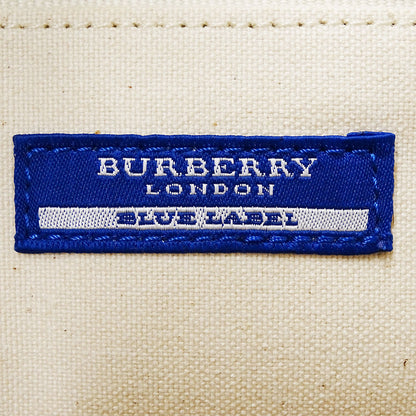 BURBERRY BLUE LABEL バーバリーブルーレーベル トートバッグ ベージュ キャンバス レディース 【中古】