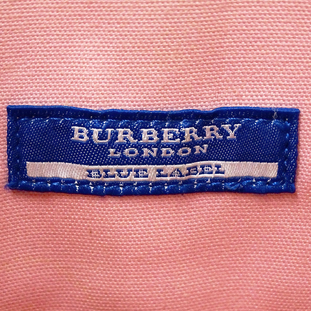 BURBERRY BLUE LABEL バーバリーブルーレーベル ショルダーバッグ パープル ベージュ ナイロン レディース 【中古】