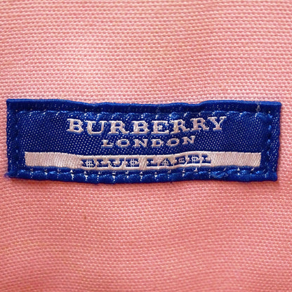 BURBERRY BLUE LABEL バーバリーブルーレーベル ショルダーバッグ パープル ベージュ ナイロン レディース 【中古】