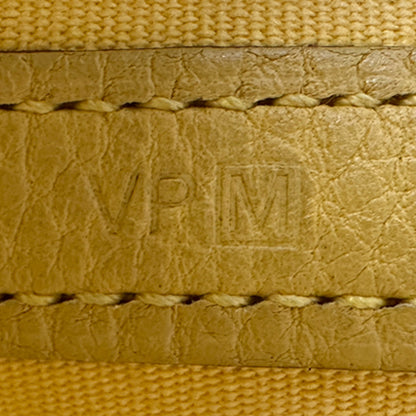 エルメス HERMES ガーデンパーティPM トワルオフィシエ バッグ レディース トートバッグ イエロー シルバー金具 □M刻印 2009年製 A4 シンプル 【中古】