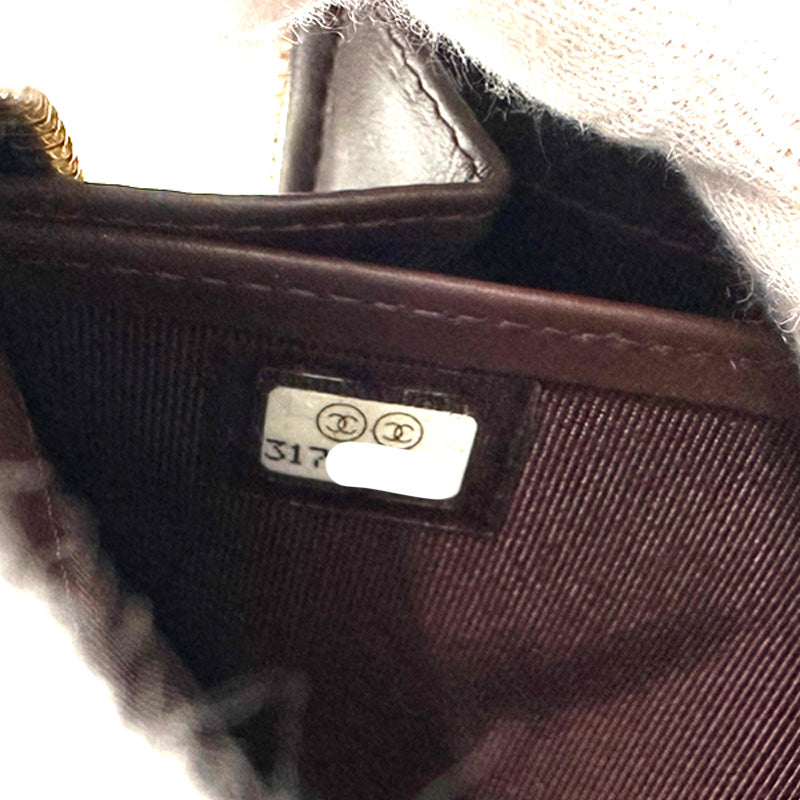 CHANEL シャネル 長財布 マトラッセ ブラック ゴールド金具 キャビアスキン レディース 【中古】