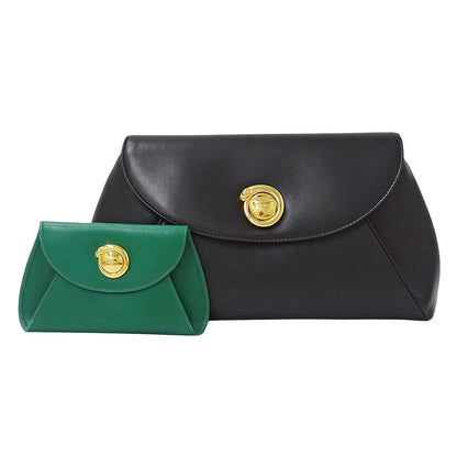Cartier カルティエ クラッチバッグ セカンドバッグ パンテール ブラック レザー レディース 【中古】