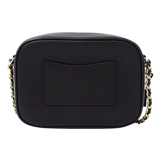 CHANEL シャネル ショルダーバッグ ブラック ゴールド金具 レザー レディース 【中古】