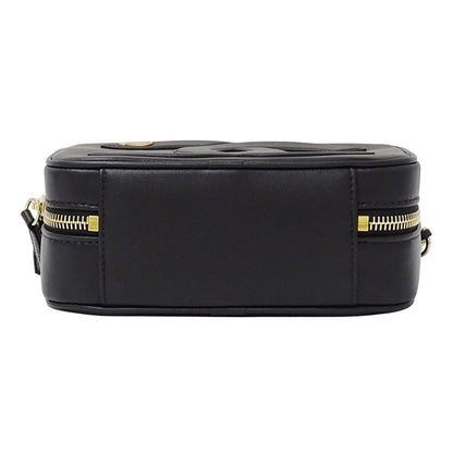 CHANEL シャネル ショルダーバッグ ブラック ゴールド金具 レザー レディース 【中古】