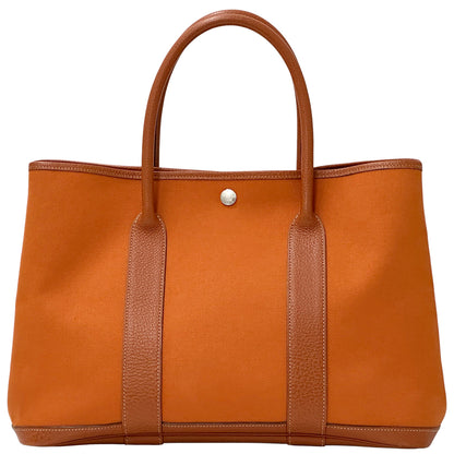 HERMES エルメス ガーデンパーティPM トートバッグ ポティロン シルバー金具 トワルオフィシエ レディース 【中古】