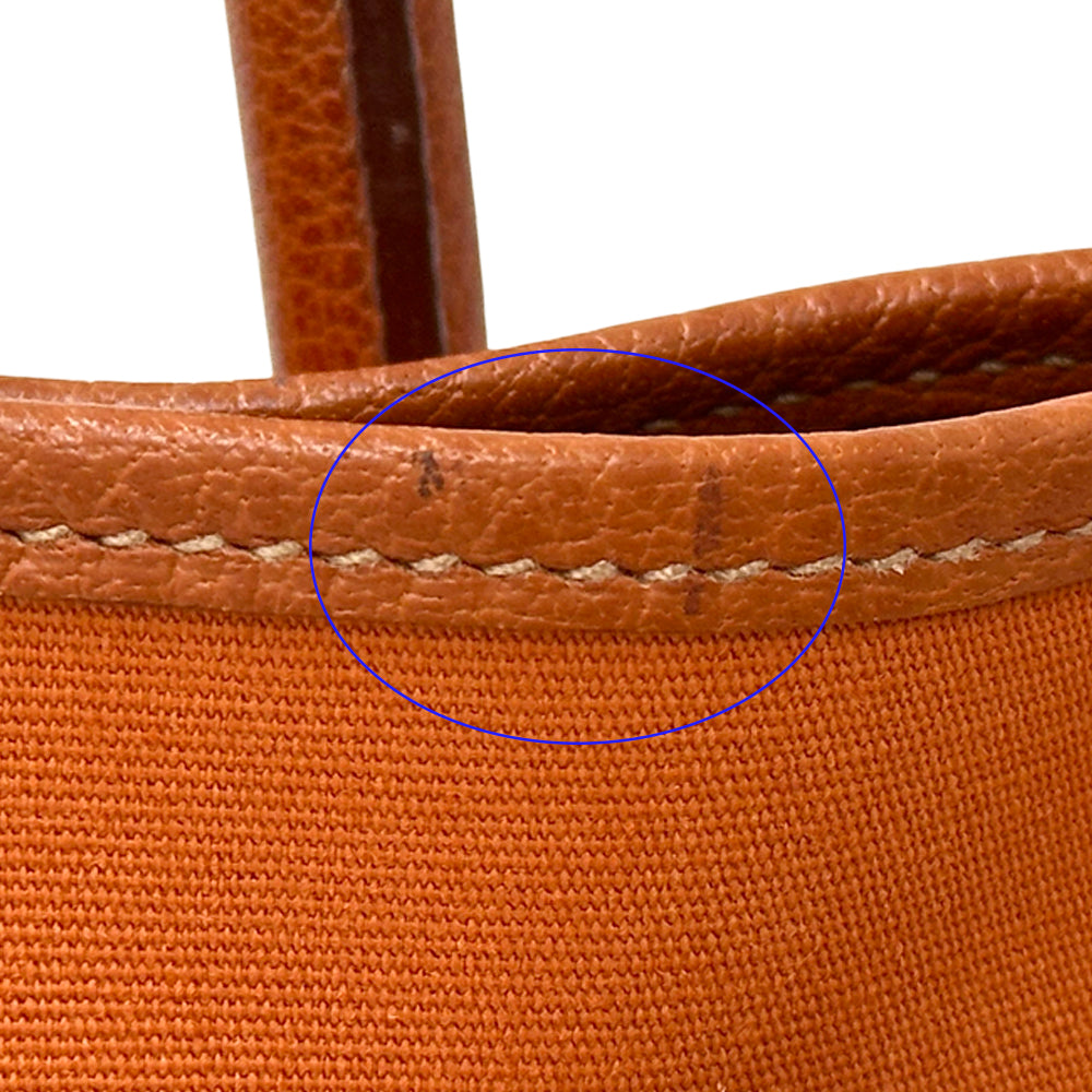 HERMES エルメス ガーデンパーティPM トートバッグ ポティロン シルバー金具 トワルオフィシエ レディース 【中古】