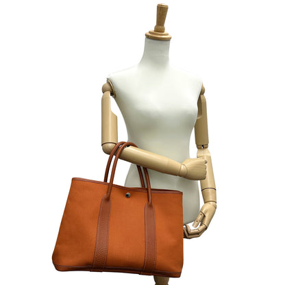 HERMES エルメス ガーデンパーティPM トートバッグ ポティロン シルバー金具 トワルオフィシエ レディース 【中古】
