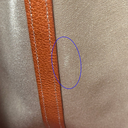 HERMES エルメス ガーデンパーティPM トートバッグ ポティロン シルバー金具 トワルオフィシエ レディース 【中古】