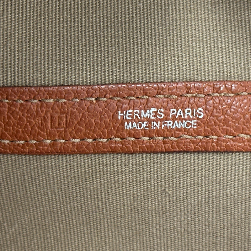 HERMES エルメス ガーデンパーティPM トートバッグ ポティロン シルバー金具 トワルオフィシエ レディース 【中古】