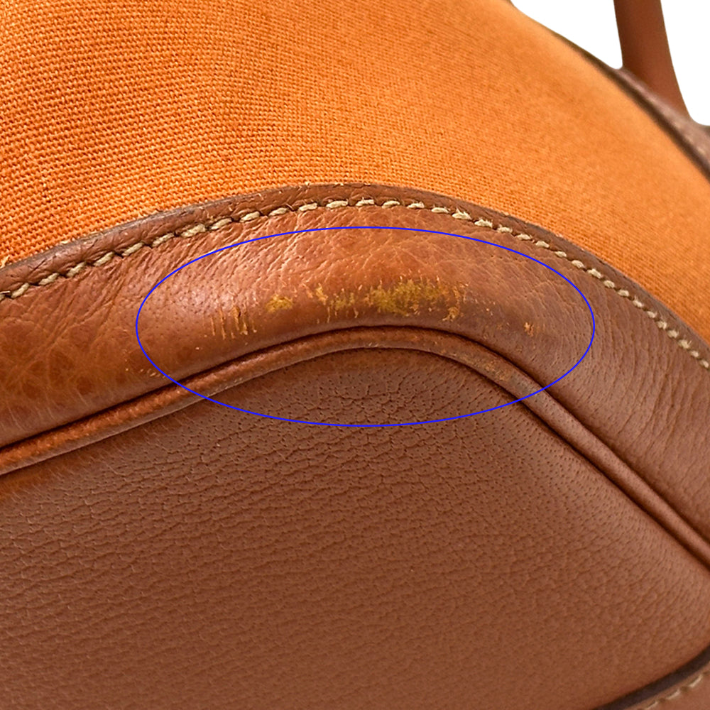 HERMES エルメス ガーデンパーティPM トートバッグ ポティロン シルバー金具 トワルオフィシエ レディース 【中古】