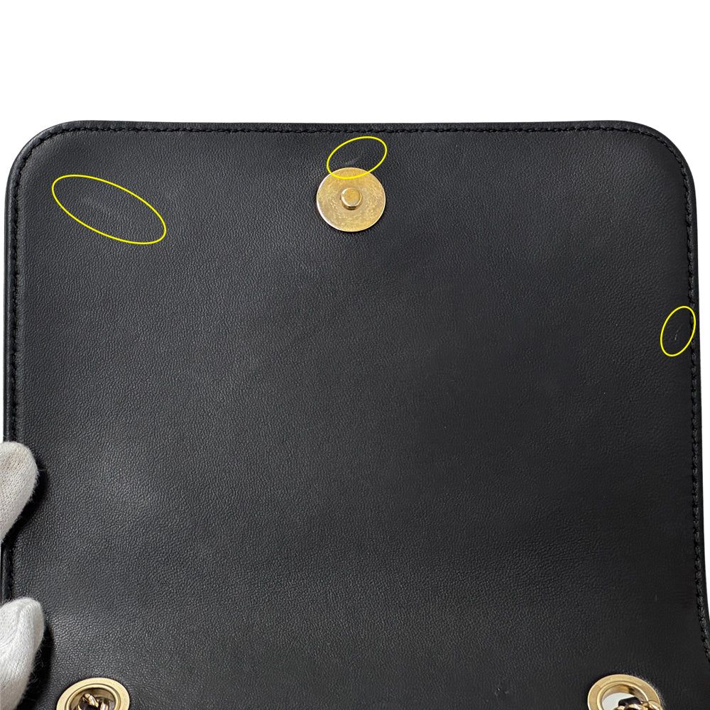 CHANEL シャネル ショルダーバッグ ココマーク ブラック ゴールド金具 レザー レディース 【中古】