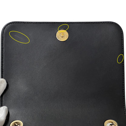 CHANEL シャネル ショルダーバッグ ココマーク ブラック ゴールド金具 レザー レディース 【中古】