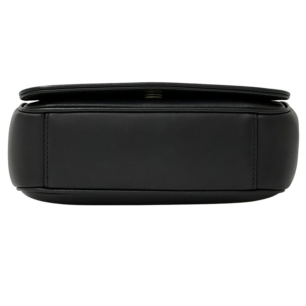 CHANEL シャネル ショルダーバッグ ココマーク ブラック ゴールド金具 レザー レディース 【中古】