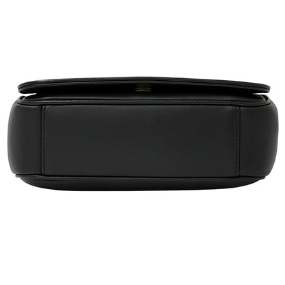 CHANEL シャネル ショルダーバッグ ココマーク ブラック ゴールド金具 レザー レディース 【中古】