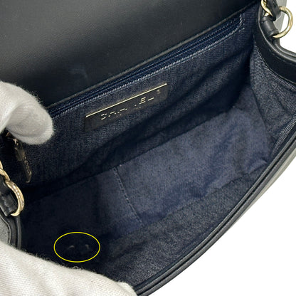 CHANEL シャネル ショルダーバッグ ココマーク ブラック ゴールド金具 レザー レディース 【中古】