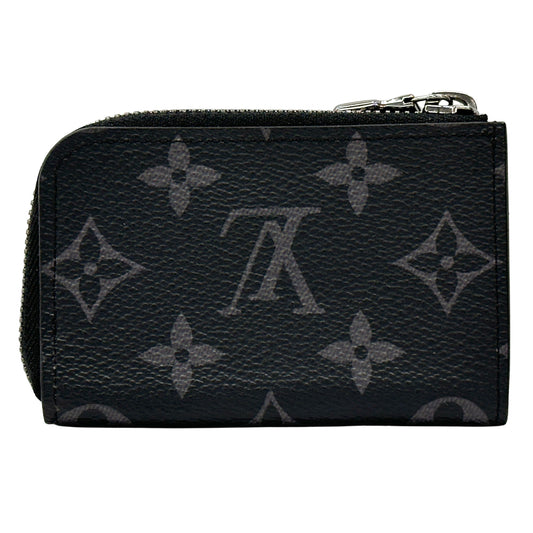 LOUIS VUITTON ルイ・ヴィトン ポルトモネ・ジュール コインケース モノグラム エクリプス ブラック M63536 メンズ 【中古】