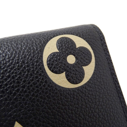 LOUIS VUITTON ルイ・ヴィトン ポルトフォイユ サラ 長財布 バイカラー モノグラム アンプラント ノワール ベージュ M80496 レディース 【中古】