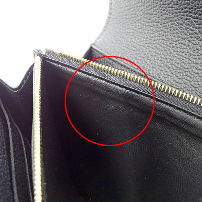 LOUIS VUITTON ルイ・ヴィトン ポルトフォイユ サラ 長財布 バイカラー モノグラム アンプラント ノワール ベージュ M80496 レディース 【中古】