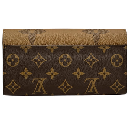 LOUIS VUITTON ルイ・ヴィトン ポルトフォイユ・サラ 長財布 モノグラム ジャイアントリバース ブラウン M80726 レディース メンズ 【中古】