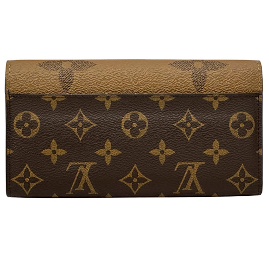 LOUIS VUITTON ルイ・ヴィトン ポルトフォイユ・サラ 長財布 モノグラム ジャイアントリバース ブラウン M80726 レディース メンズ 【中古】