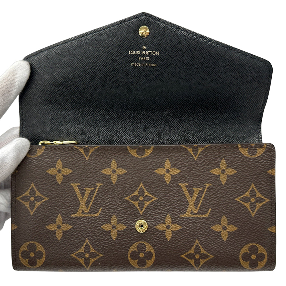 LOUIS VUITTON ルイ・ヴィトン ポルトフォイユ・サラ 長財布 モノグラム ジャイアントリバース ブラウン M80726 レディース メンズ 【中古】