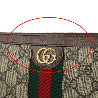 GUCCI グッチ 長財布 オフィディア ベージュ ブラウン 523154 GGスプリームキャンバス レディース メンズ 【中古】