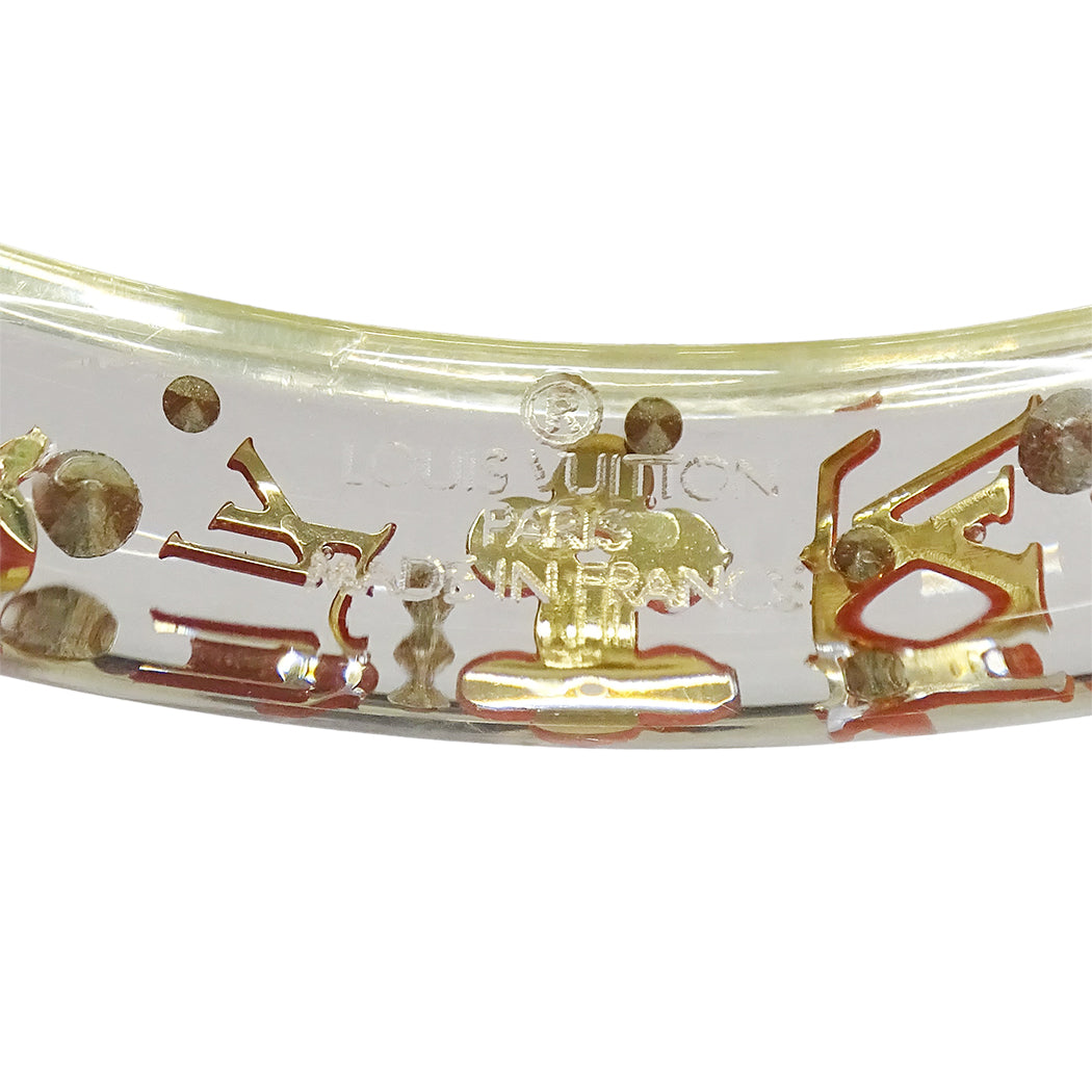 LOUIS VUITTON ルイ・ヴィトン ブラスレ アンクルージョン バングル クリア ピンク系 レディース M66806 LK0113【中古】