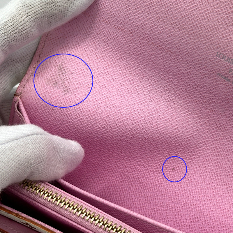 LOUIS VUITTON ルイ・ヴィトン ポルトフォイユ・サラ 長財布 モノグラム マルチカラー リッチ ホワイト ピンク M93744 レディース メンズ 【中古】