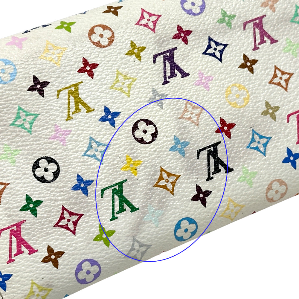 LOUIS VUITTON ルイ・ヴィトン ポルトフォイユ・サラ 長財布 モノグラム マルチカラー リッチ ホワイト ピンク M93744 レディース メンズ 【中古】