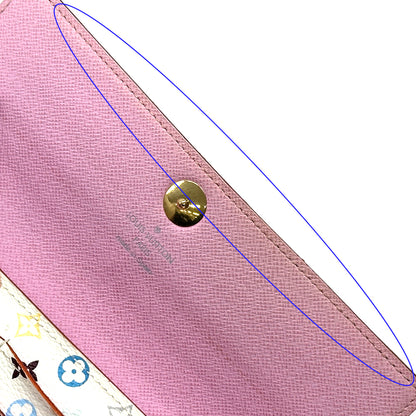 LOUIS VUITTON ルイ・ヴィトン ポルトフォイユ・サラ 長財布 モノグラム マルチカラー リッチ ホワイト ピンク M93744 レディース メンズ 【中古】