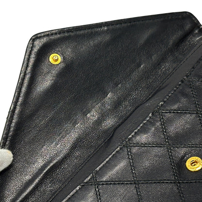 CHANEL シャネル 長財布 ビコローレ ブラック レザー レディース 【中古】