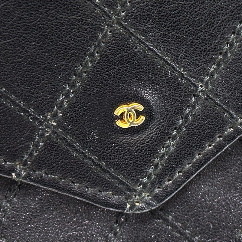 CHANEL シャネル 長財布 ビコローレ ブラック レザー レディース 【中古】
