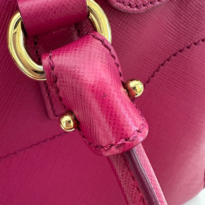 Ferragamo フェラガモ 2wayバッグ ダブルガンチーニ ピンク レザー レディース 【中古】