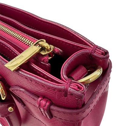 Ferragamo フェラガモ 2wayバッグ ダブルガンチーニ ピンク レザー レディース 【中古】