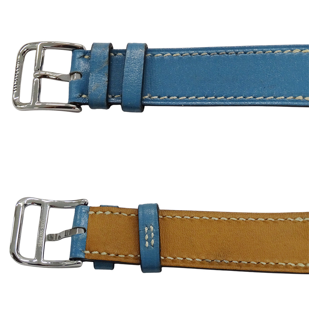 HERMES エルメス Hウォッチ HH1.210 レディース 腕時計 クオーツ QZ ステンレス レザー 磨き済み【中古】