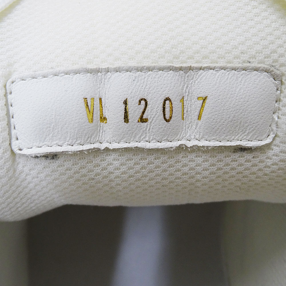 LOUIS VUITTON ルイ・ヴィトン LVトレイナー・ラインスニーカー スニーカー 26.5cm モノグラム グリーン ホワイト レザー メンズ 【中古】