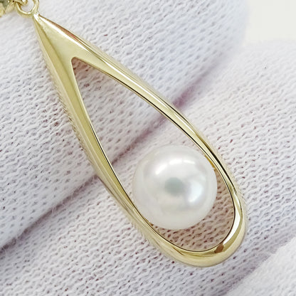 MIKIMOTO ミキモト ネックレス K18YG パール ゴールド レディース 磨き済み【中古】