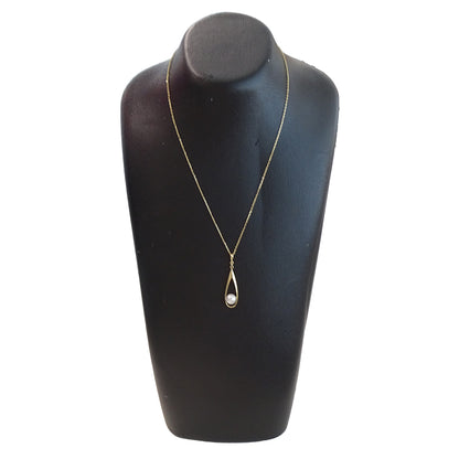 MIKIMOTO ミキモト ネックレス K18YG パール ゴールド レディース 磨き済み【中古】