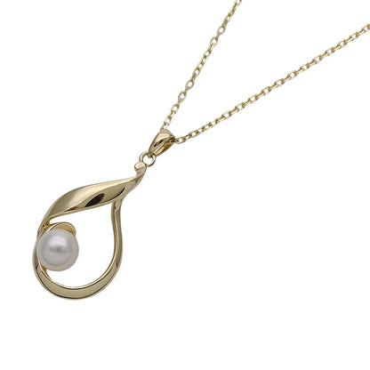 MIKIMOTO ミキモト ネックレス K18YG パール ゴールド レディース 磨き済み【中古】