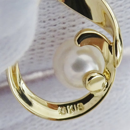 MIKIMOTO ミキモト ネックレス K18YG パール ゴールド レディース 磨き済み【中古】