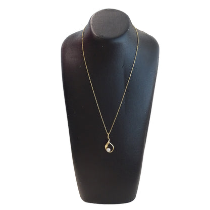 MIKIMOTO ミキモト ネックレス K18YG パール ゴールド レディース 磨き済み【中古】