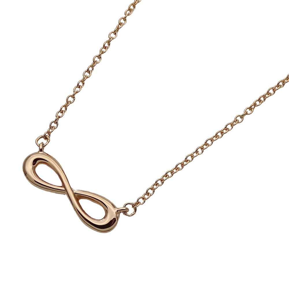 TIFFANY&Co. ティファニー インフィニティ ∞ ネックレス 750PG ピンクゴールド レディース 磨き済み【中古】
