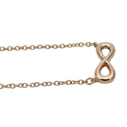 TIFFANY&Co. ティファニー インフィニティ ∞ ネックレス 750PG ピンクゴールド レディース 磨き済み【中古】