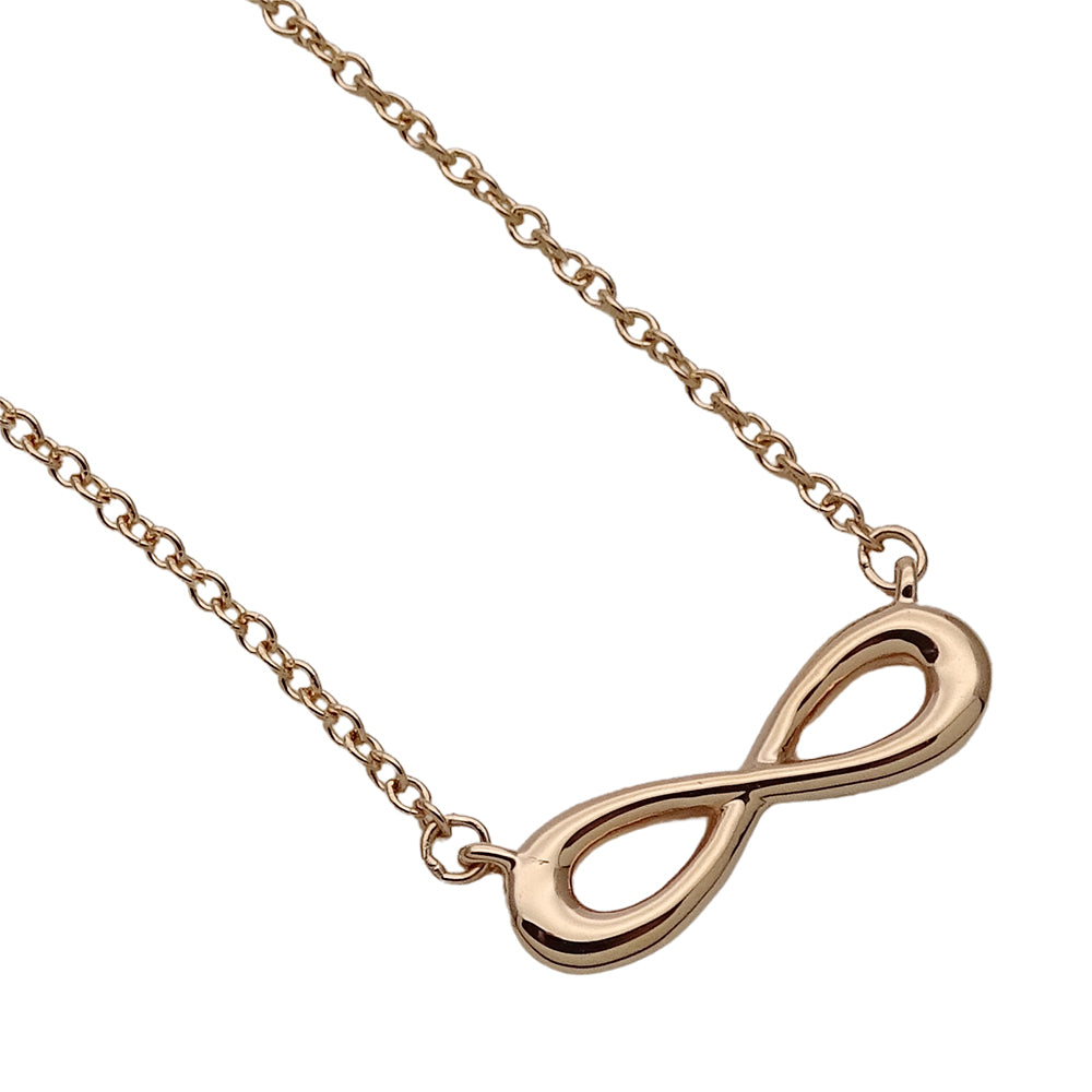 TIFFANY&Co. ティファニー インフィニティ ∞ ネックレス 750PG ピンクゴールド レディース 磨き済み【中古】