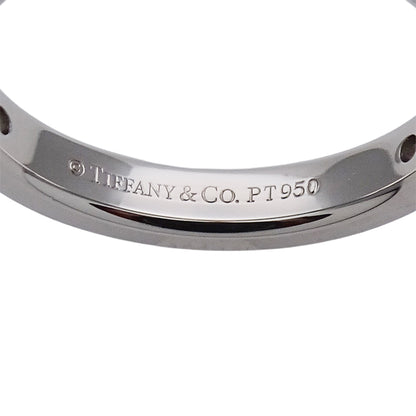 TIFFANY&Co. ティファニー T&CO. フラット バンド リング 指輪 PT950 プラチナ 約9号 レディース 磨き済み【中古】