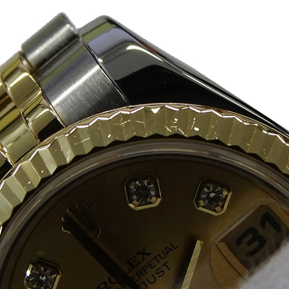 ROLEX ロレックス デイトジャスト 179173G D番 レディース 腕時計 自動巻き AT SS YG ダイヤモンド 磨き済み【中古】