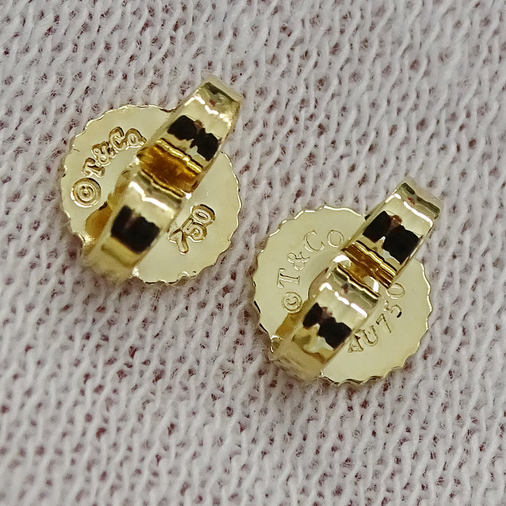 TIFFANY&Co. ティファニー ボウ リボン ピアス 750YG ゴールド レディース 磨き済み【中古】