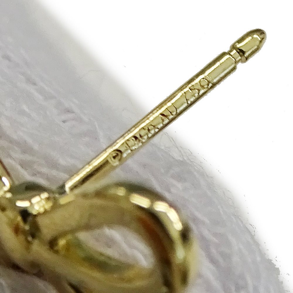 TIFFANY&Co. ティファニー ボウ リボン ピアス 750YG ゴールド レディース 磨き済み【中古】